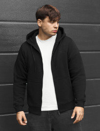 Bluza Staff vi zip logo black fleece