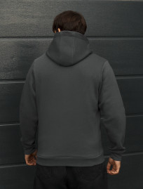 Bluza Staff vi zip logo dark gray fleece