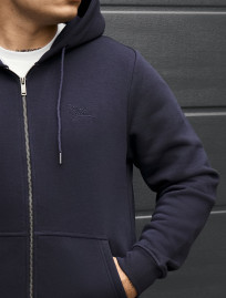 Bluza Staff vi zip logo navy fleece