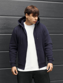 Bluza Staff vi zip logo navy fleece