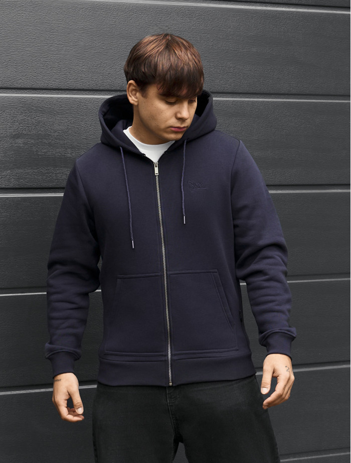 Bluza Staff vi zip logo navy fleece
