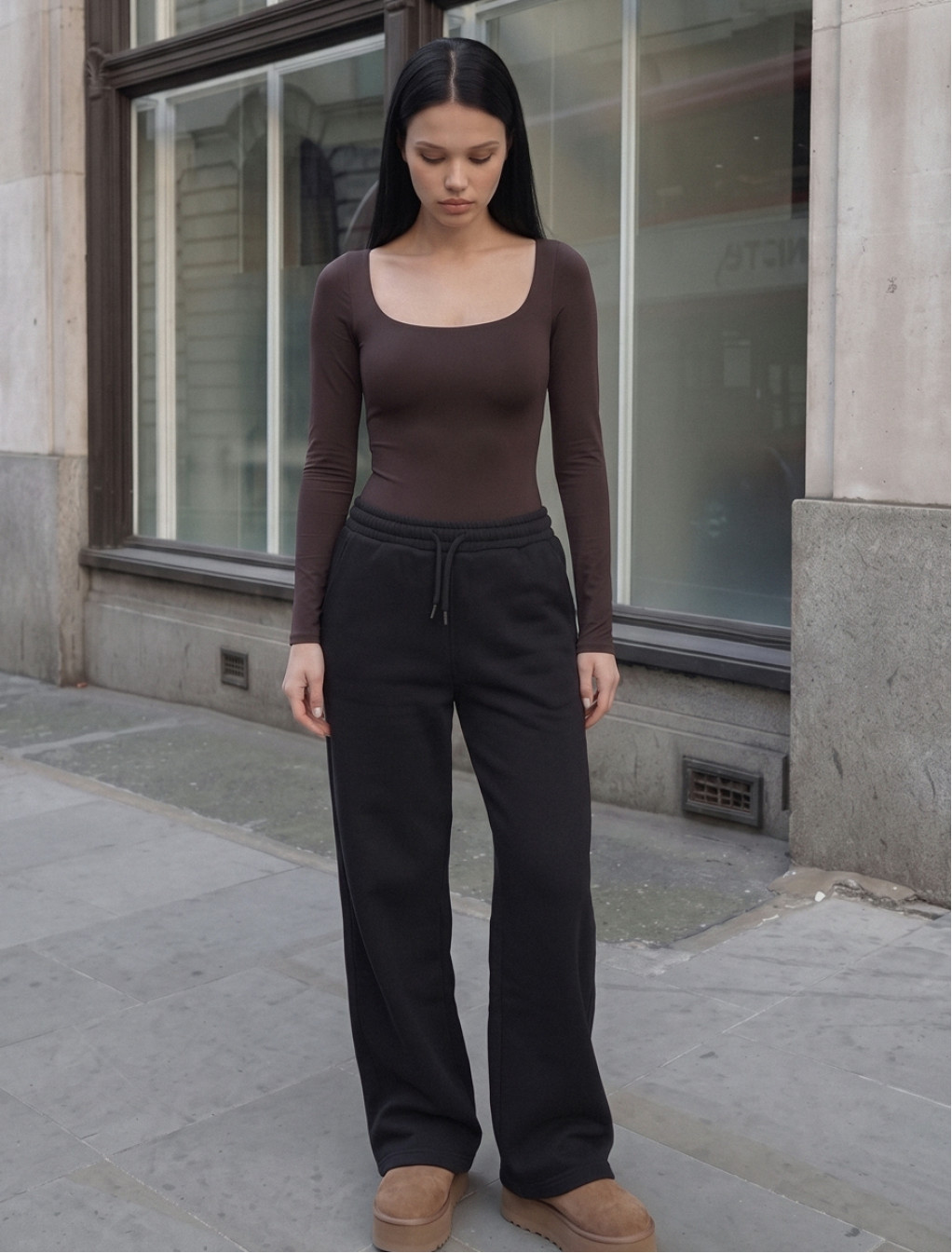 Spodnie Staff ril black fleece