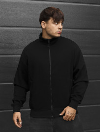 Olimpijka Staff chi zip black oversize fleece