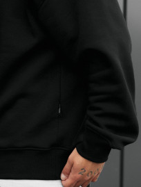 Bluza Staff black oversize fleece