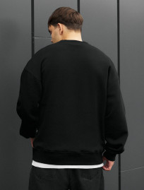 Bluza Staff black oversize fleece