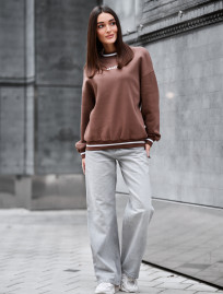 Bluza Staff brown fleece
