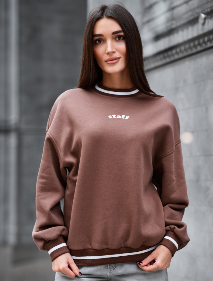 Bluza Staff brown fleece