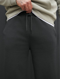 Spodnie dresowe Staff jot dark gray fleece