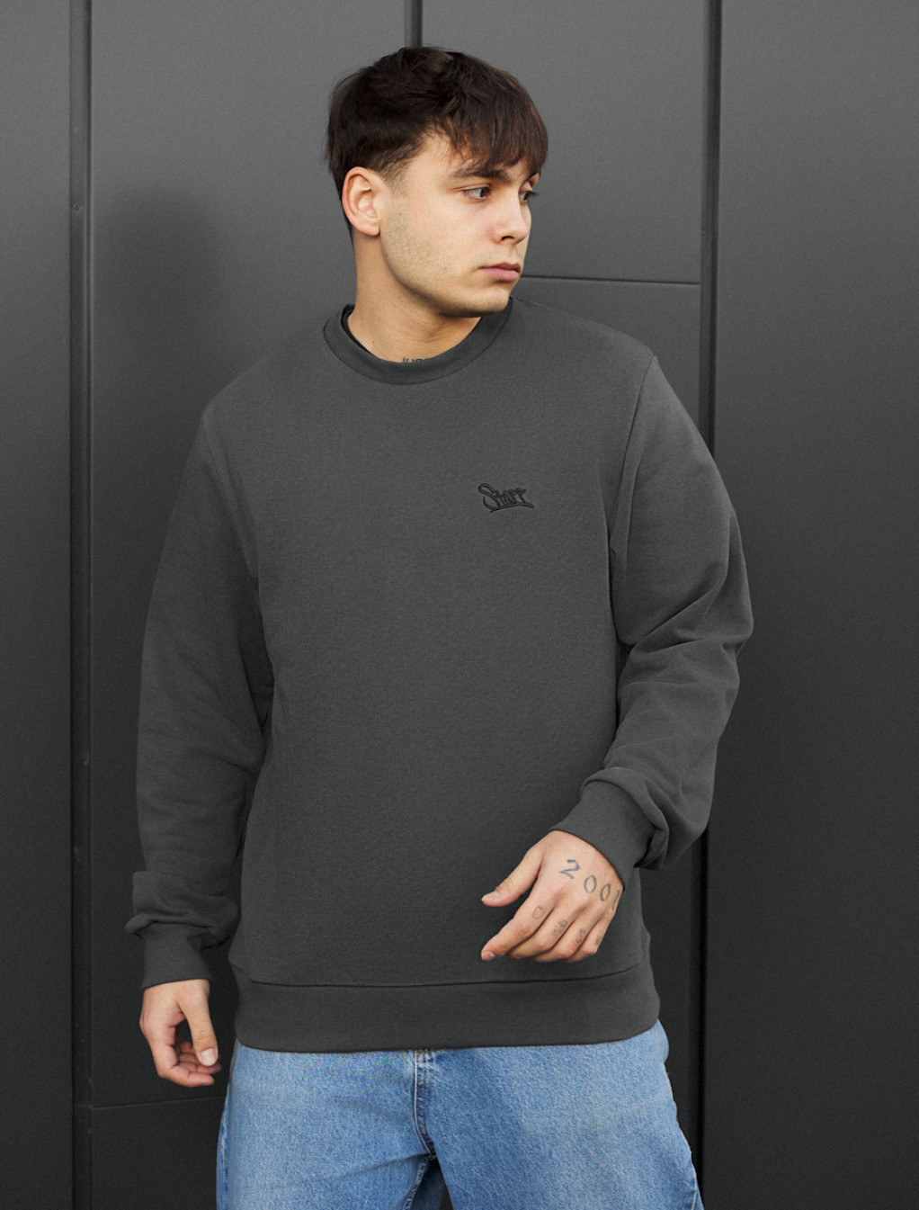 Bluza Staff logo dark gray