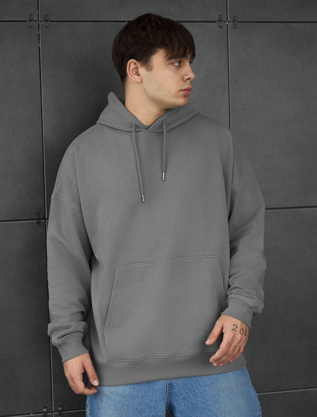 Bluza Staff gray oversize