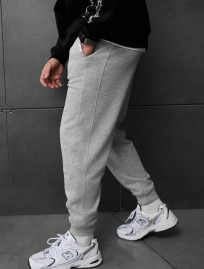 Spodnie dresowe Staff rol gray melange