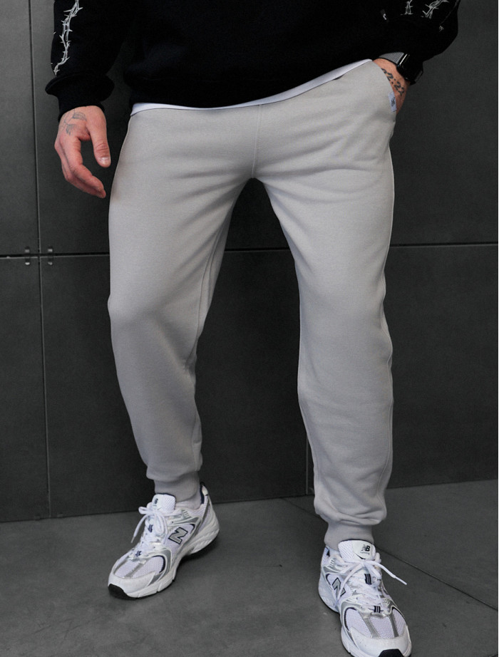 Spodnie dresowe Staff rol light gray