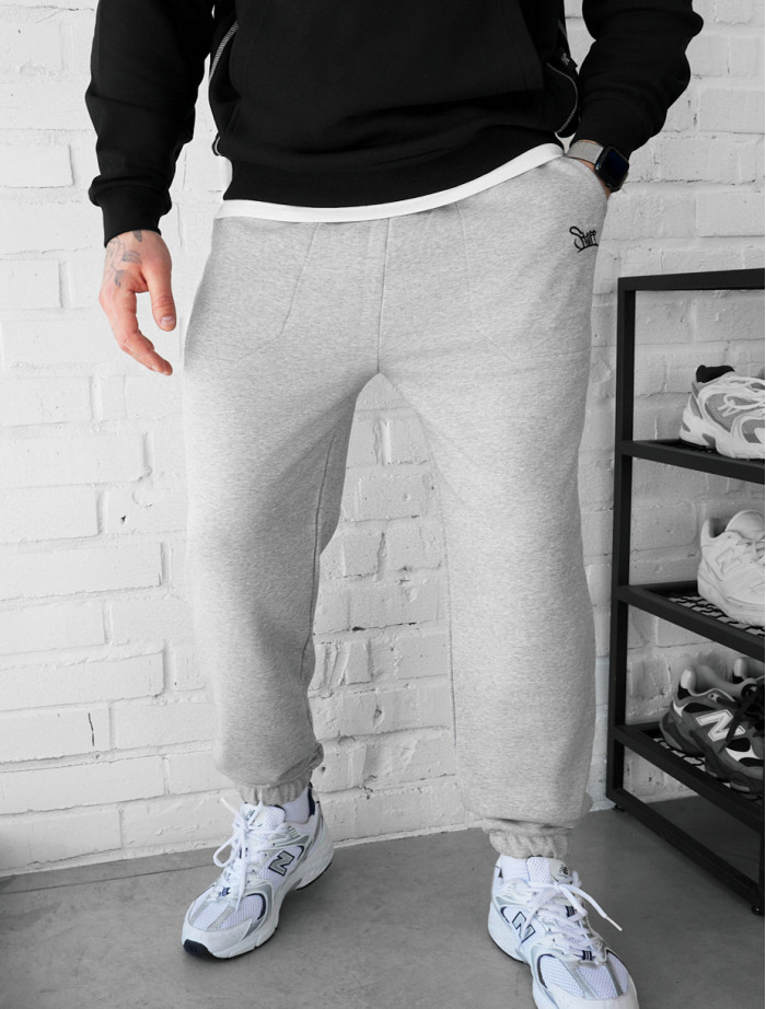 Spodnie dresowe Staff al logo gray melange