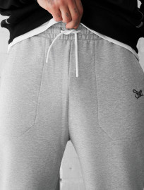 Spodnie dresowe Staff al logo gray melange