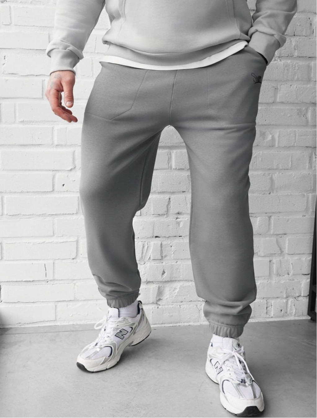 Spodnie dresowe Staff al logo gray