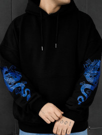 Bluza Staff blue dragon oversize