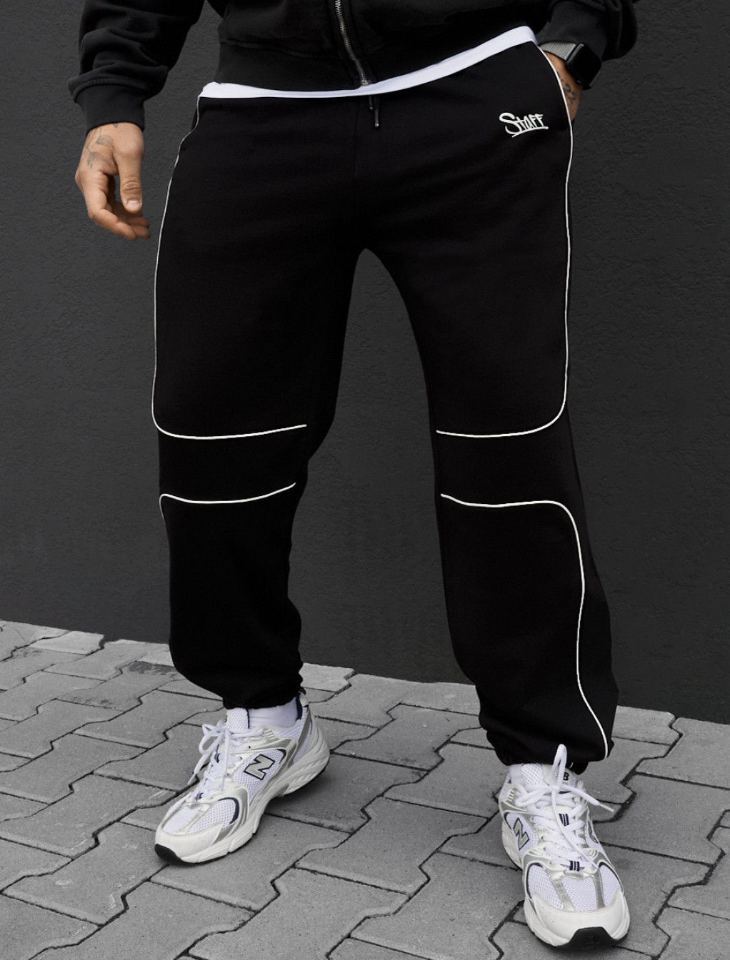 Spodnie Staff en black reflective
