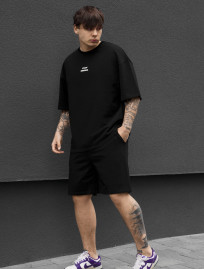 Komplet koszulka + spodenki Staff no black oversize