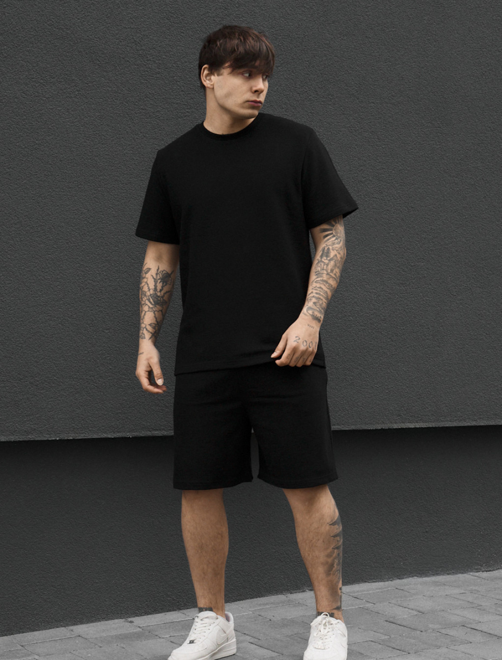 Komplet koszulka + spodenki Staff vic black