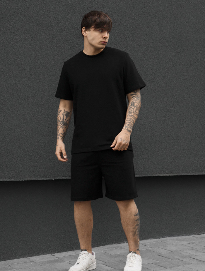Komplet koszulka + spodenki Staff vic black