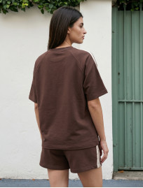 Komplet koszulka + spodenki Staff mer brown oversize