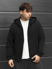 Bluza Staff zip logo black oversize
