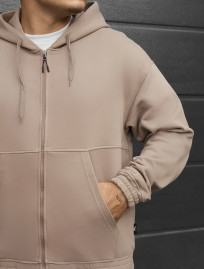 Bluza Staff zip beige oversize