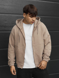 Bluza Staff zip beige oversize