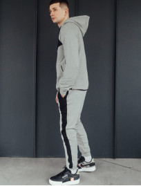 Komplet dresowy Staff samb gray melange & black