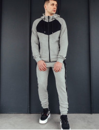 Komplet dresowy Staff samb gray melange & black