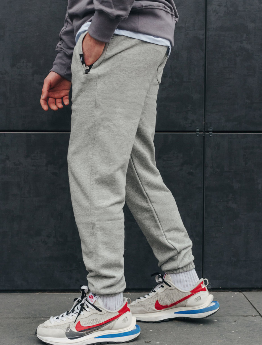 Spodnie dresowe Staff basic gray melange