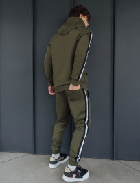 Komplet dresowy Staff interlock khaki