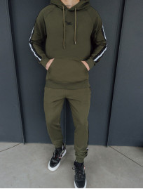 Komplet dresowy Staff interlock khaki