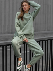 Damski dres sportowy Staff cl light green oversize fleece