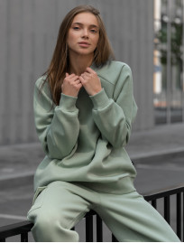 Damski dres sportowy Staff cl light green oversize fleece