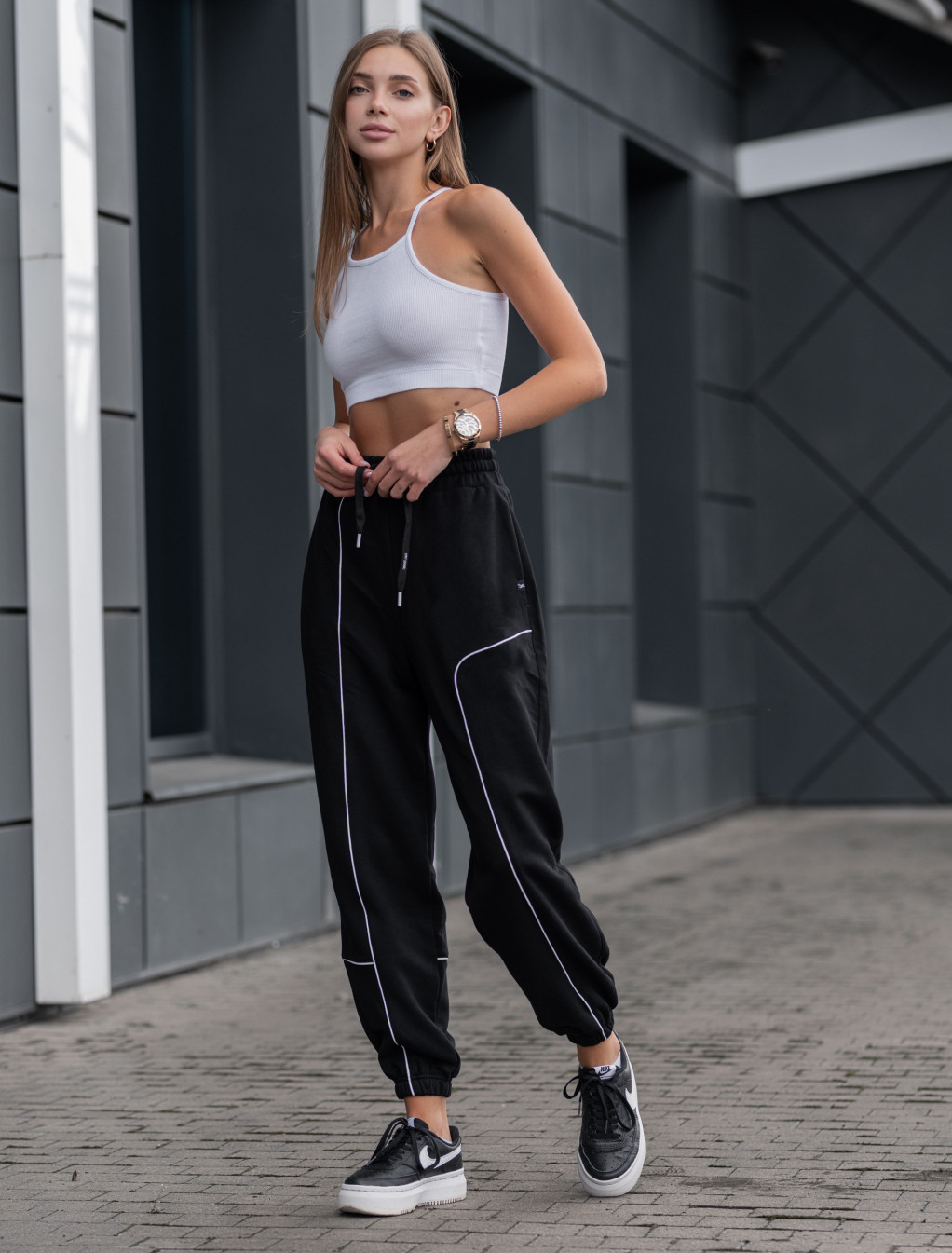 Damskie dresy sportowe Staff pra black