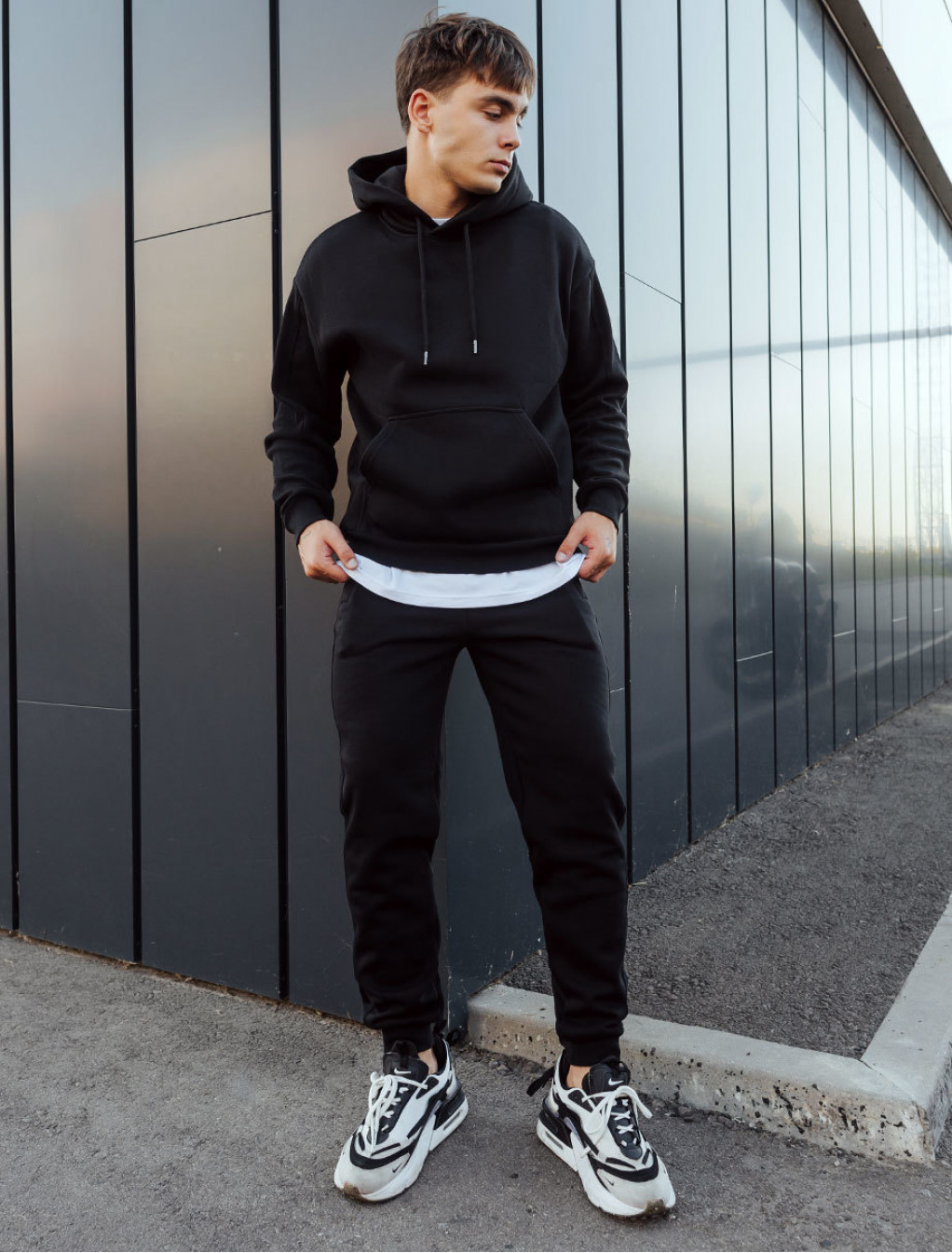 Dres sportowy Staff mm black oversize fleece