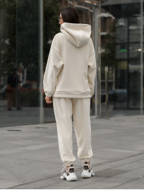 Damski dres sportowy Staff velure milk oversize fleece