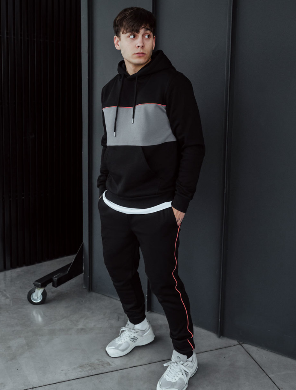 Dres sportowy Staff le black & gray fleece