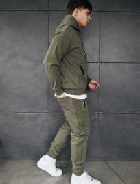 Dres sportowy Staff cr khaki oversize fleece