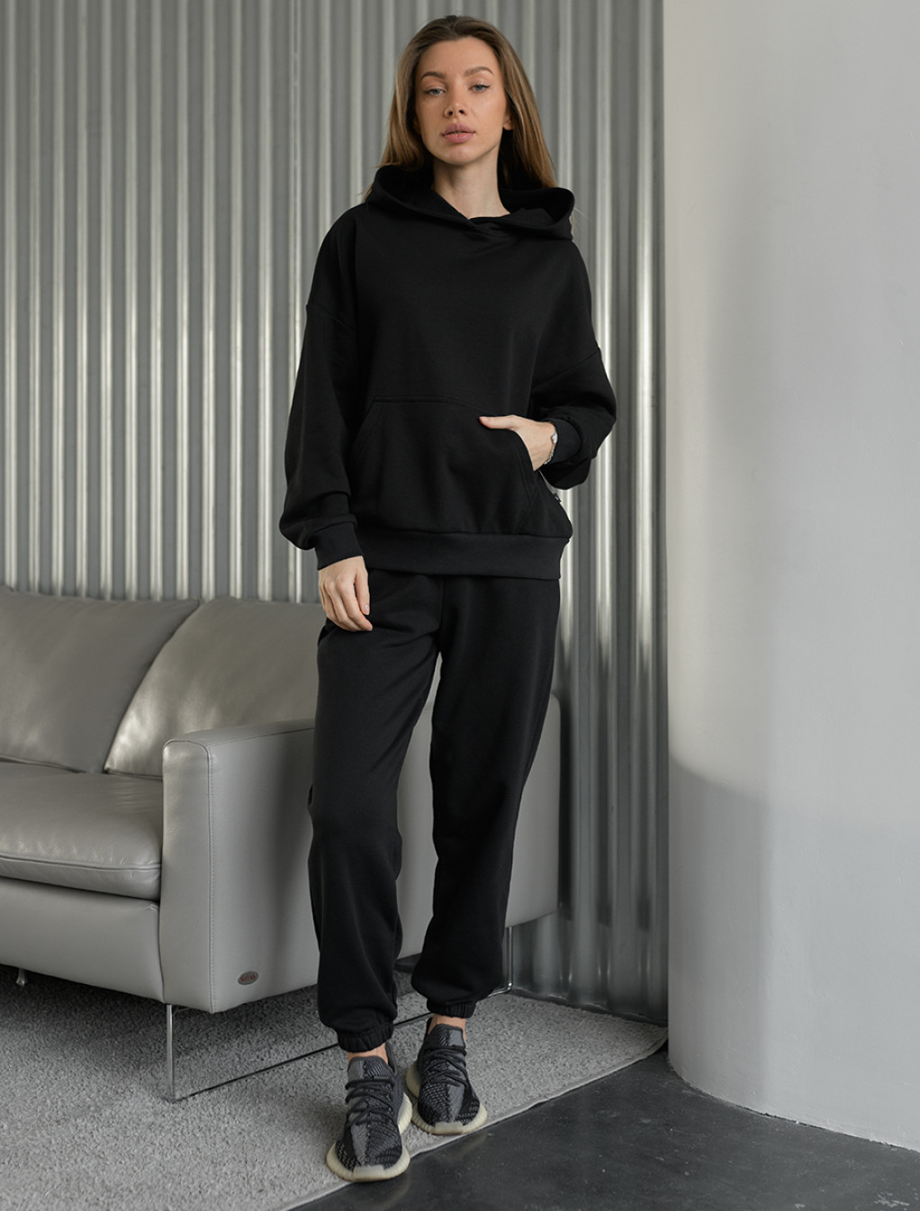 Damski dres sportowy Staff sa black oversize