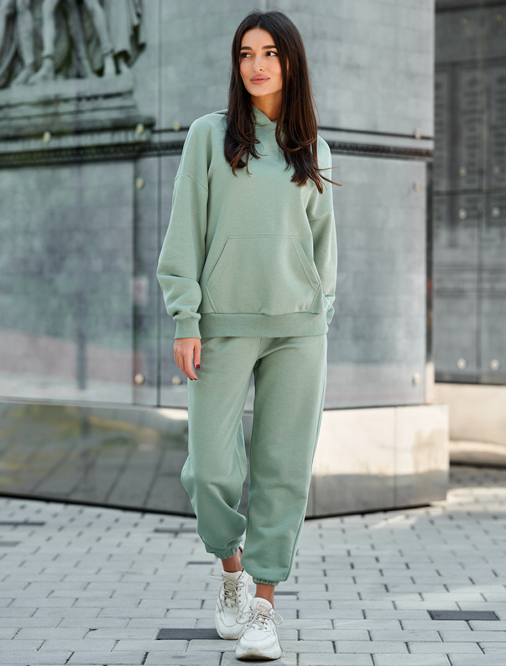 Damski dres sportowy Staff sai green oversize