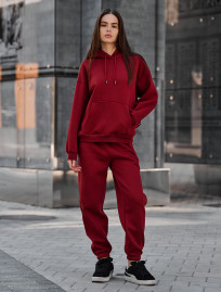 Damski dres Staff nexa bordo oversize fleece