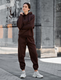 Damski dres Staff nexa brown oversize fleece