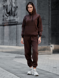 Damski dres Staff nexa brown oversize fleece