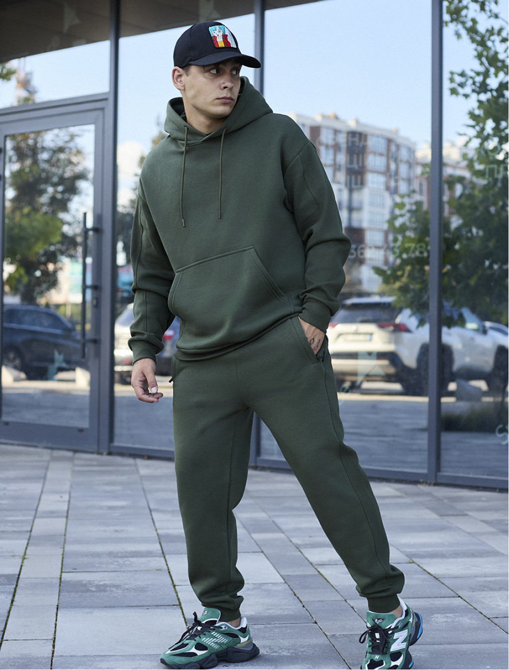 Dres Staff jax khaki oversize fleece