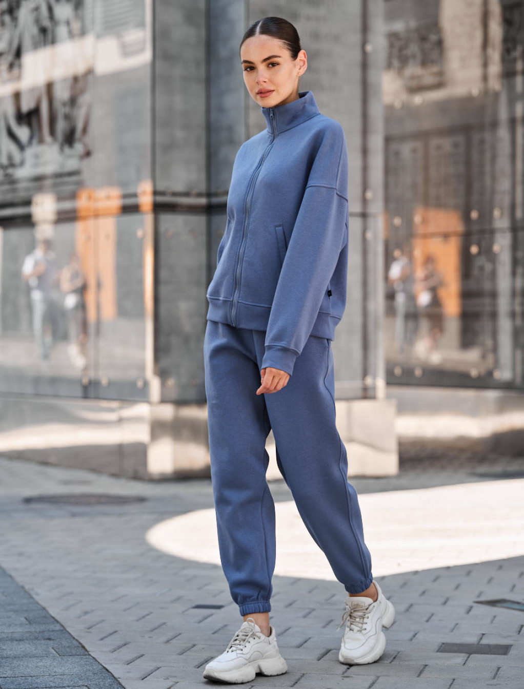 Damski dres Staff nexa blue oversize fleece