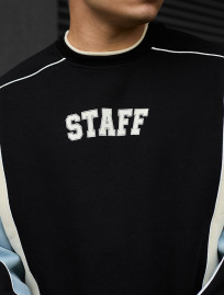 Bluza Staff logo reflective oversize fleece