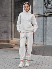 Damski dres Staff nexa white oversize fleece