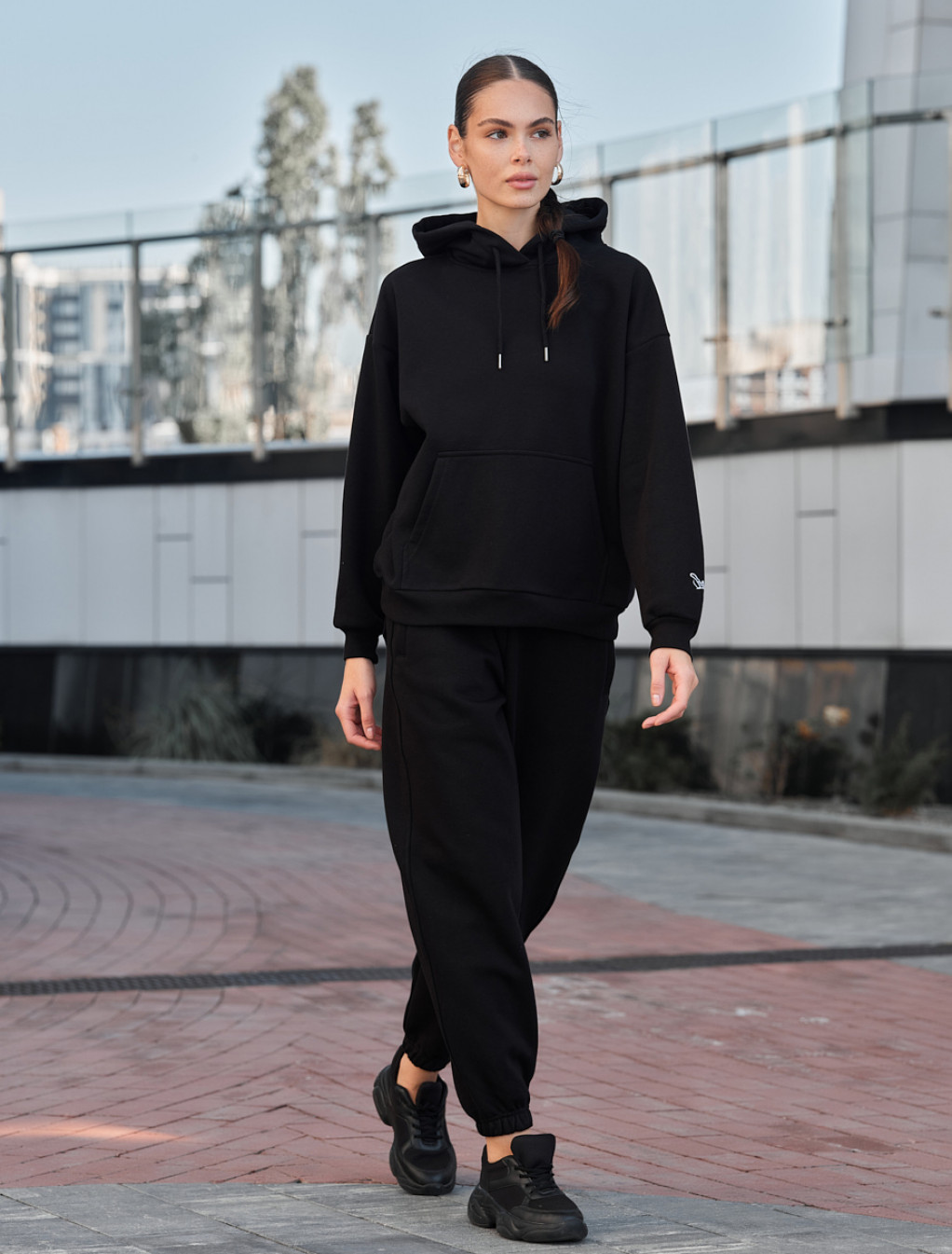 Damski dres Staff nexa black oversize fleece